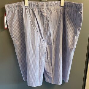 Size 2xb, men’s sleep shorts, Merona, 100%cotton, red white & blue pockets